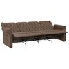 vidaXL Fauteuil de massage inclinable 4 places marron brillant