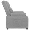 vidaXL Fauteuil inclinable Gris clair Tissu