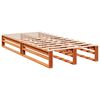 vidaXL Lit biblioth&egrave;que sans matelas cire marron 90x190 cm pin massif