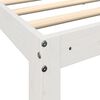 vidaXL Lit biblioth&egrave;que sans matelas blanc 100x200 cm bois pin massif