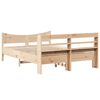vidaXL Cadre de lit avec t&ecirc;te de lit 140x200 cm bois de pin massif