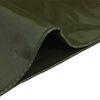 vidaXL B&acirc;che 650g / m&sup2; Vert olive 4 x 6 m Toile avec rev&ecirc;tement en PVC