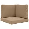 vidaXL Coussin de canap&eacute; d'ext&eacute;rieur Polyester Taupe 60 x 60 x 8 cm