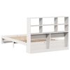 vidaXL Lit biblioth&egrave;que sans matelas blanc 140x190 cm bois pin massif