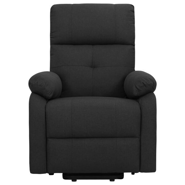 vidaXL Fauteuil de massage Noir Tissu
