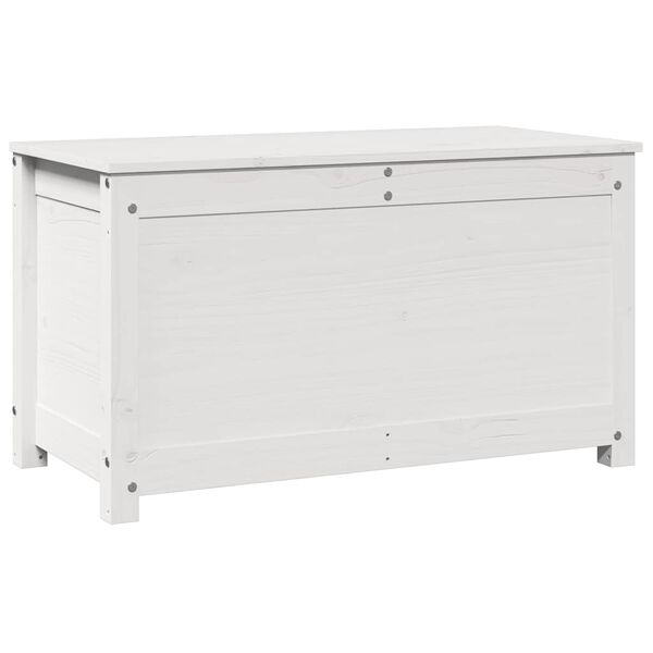 vidaXL Bo&icirc;te de rangement Blanc 80x40x45,5 cm Bois massif de pin