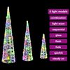 vidaXL Sapin de No&euml;l 3 pcs Multicolore 20 x 20 x 80 cm Acrylique