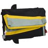 vidaXL Remorque de v&eacute;lo noir et jaune 45 kg fer