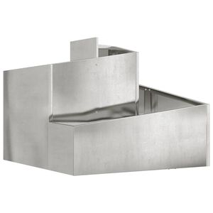 vidaXL Cache-pot de jardin Argent 60 x 60 x 50 cm Acier galvanis&eacute;