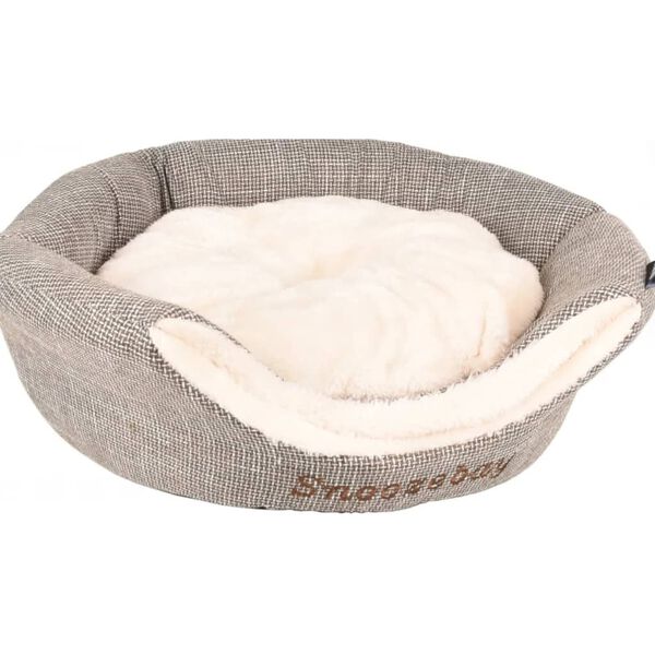 FLAMINGO Cachette pour chat 2en1 Snoozebay 45x35x35 cm Marron et cr&egrave;me