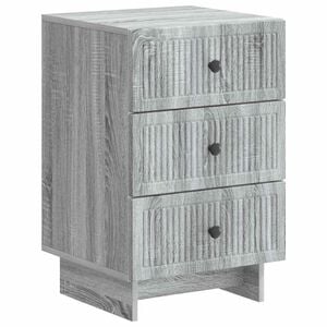 vidaXL Cabinet de chevet avec tiroir Sonoma gris 43 x 41 x 66,5 cm