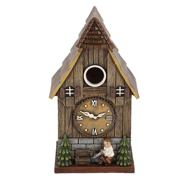 Esschert Design Nichoir &agrave; oiseaux m&eacute;sanges Horloge coucou