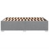 vidaXL Cadre de lit sans matelas gris clair 120x200 cm tissu