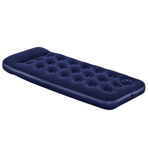 Bestway Lit gonflable floqu&eacute; avec pompe &agrave; pied int&eacute;gr&eacute;e 185x76x28 cm