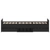vidaXL Cadre de lit Ch&ecirc;ne noir 203 x 103 x 50 cm Bois d'ing&eacute;nierie