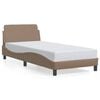 vidaXL Cadre de lit Dover cappuccino 90x200 cm similicuir