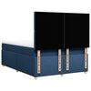 vidaXL Sommier &agrave; lattes de lit avec matelas Bleu 160x200 cm Tissu