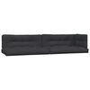 vidaXL Salon palette de jardin avec coussins 4pcs bois d'acacia massif