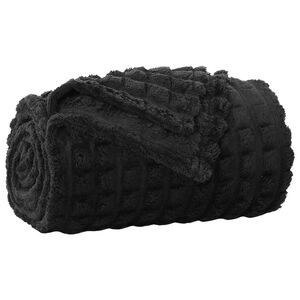 vidaXL Jet&eacute; Noir 270 x 240 cm 1.7 kg Toison