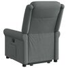 vidaXL Fauteuil inclinable &eacute;lectrique gris fonc&eacute; tissu