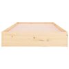 vidaXL Cadre de lit sans matelas bois massif 100x200 cm