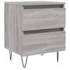 vidaXL Table de chevet sonoma gris 40x35x50 cm bois d&rsquo;ing&eacute;nierie