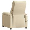 vidaXL Fauteuil de massage Crème Tissu