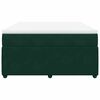 vidaXL Sommier &agrave; lattes de lit et matelas Vert fonc&eacute; 140x200cm Velours