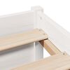 vidaXL Lit biblioth&egrave;que sans matelas blanc 120x200 cm bois pin massif