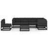 vidaXL Salon de jardin 7 pcs avec coussins Bois de pin massif