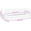 vidaXL Cadre de lit d'angle Gris fonc&eacute; 80 cm x 200 cm Velours