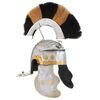 vidaXL Casque de soldat romain antique pour GN Argent&eacute; Acier