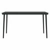 vidaXL Ensemble &agrave; manger de jardin et coussins 5 pcs noir rotin verre