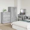 vidaXL Armoires de rangement 2 pcs Gris Sonoma 80 x 48 x 105 cm