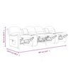 vidaXL Fauteuil de massage inclinable porte-gobelets 4 places marron