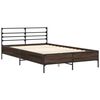 vidaXL Cadre de lit sans matelas ch&ecirc;ne marron 120x200 cm