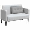 vidaXL Coussin de Dos Gris nuage 80 x 19 x 50 cm tissu