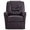 vidaXL Fauteuil de massage inclinable marron similicuir