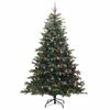 vidaXL Sapin de No&euml;l artificiel Vert 240 cm PVC, m&eacute;tal et plastique
