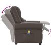 vidaXL Fauteuil de massage Marron Similicuir brillant