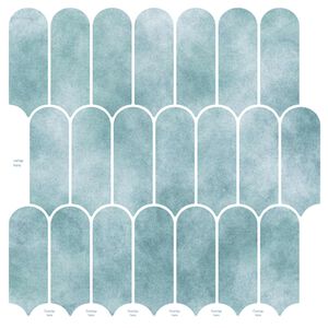 vidaXL Carreau en Plume 10 pcs Vert 30 x 30 cm Polyur&eacute;thane et PET