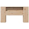 vidaXL T&ecirc;te de lit avec rangement 160 cm bois massif de pin