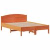vidaXL Lit biblioth&egrave;que sans matelas cire marron 120x200 cm pin massif