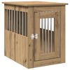 vidaXL Meuble de cage pour chiens ch&ecirc;ne artisanal 45x62x59 cm