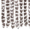 vidaXL Rideau anti-mouches taupe et blanc 100x200 cm chenille