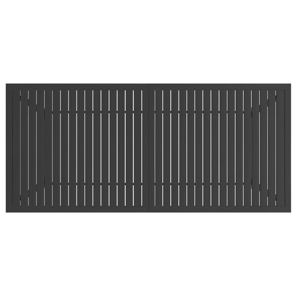 vidaXL Table de jardin Anthracite 190x80x72 cm Acier