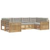 vidaXL Ensemble de canap&eacute;s d'ext&eacute;rieur 6 pc Blanc et gris clair