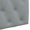 vidaXL T&ecirc;te de lit suspendue Gris clair 170 x 55 x 7 cm tissu