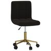 vidaXL Chaises pivotantes &agrave; manger lot de 2 noir velours
