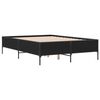 vidaXL Cadre de lit sans matelas noir 140x190 cm